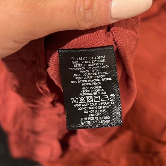 🔥Anthropology Orange Brown Midi Sheath Dress with Scoop Neck and Cap Sleeves🔥 - Picture 4 of 7